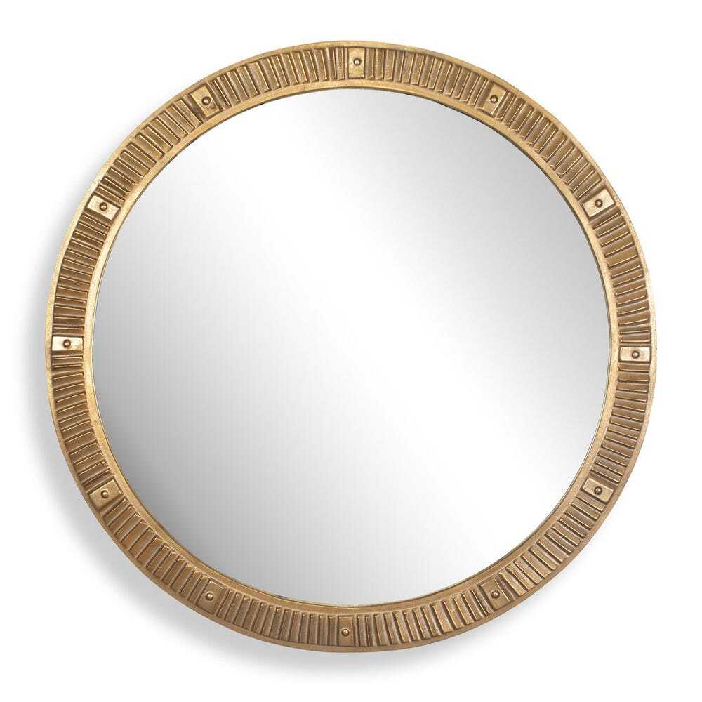 Circle Mirror with gold frame