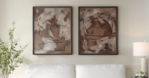 brown framed prints wall decor