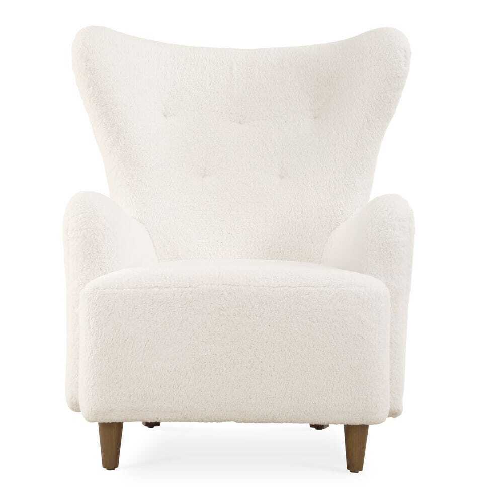 white accent chair